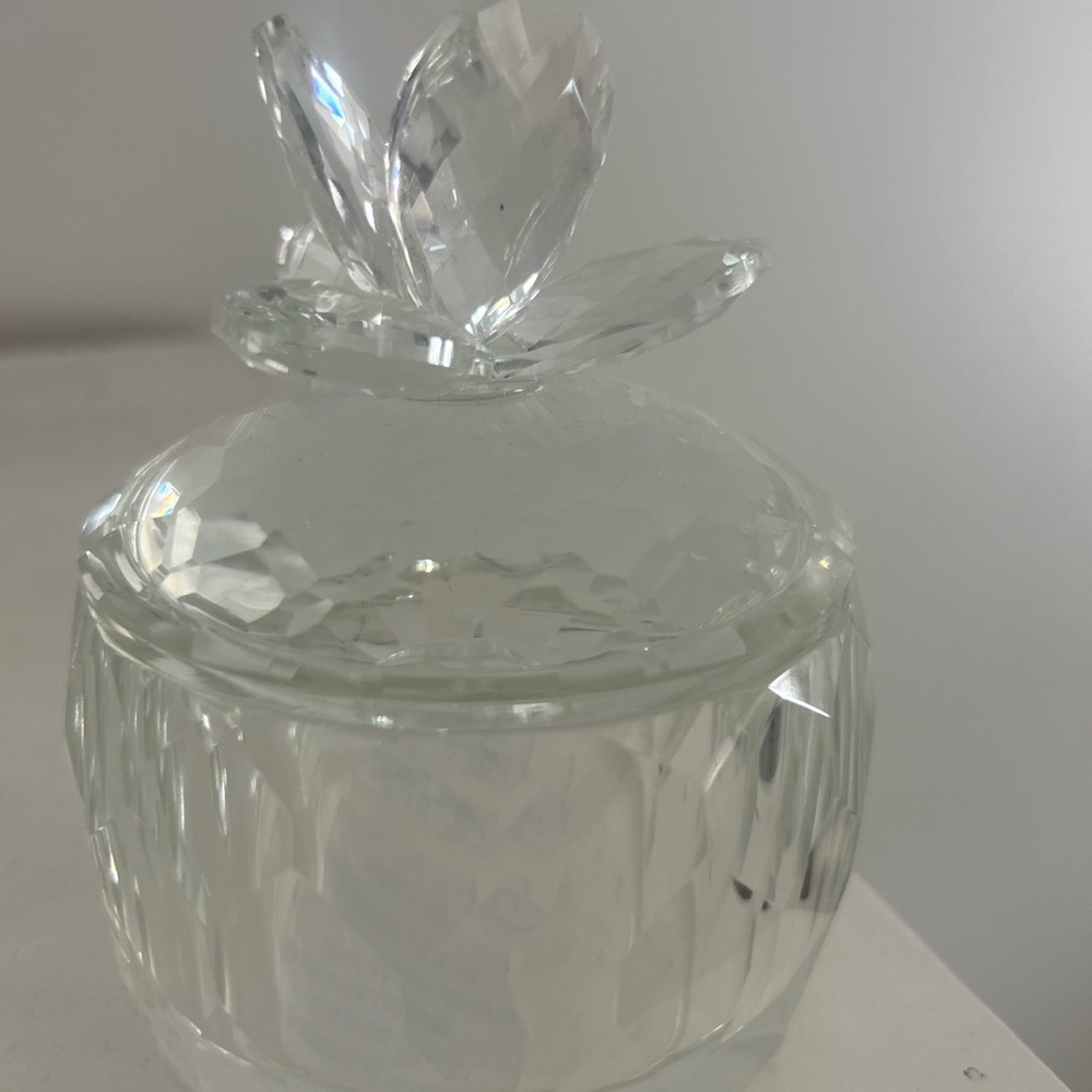 Crystal Glass Trinket Box